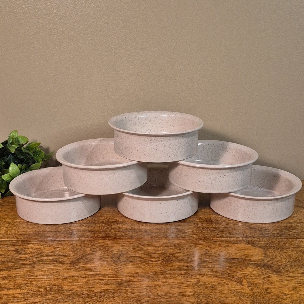 GOVANCROFT STONEWARE OF SCOTLAND 1970s 'Lunar' Bowls, Set Of 6